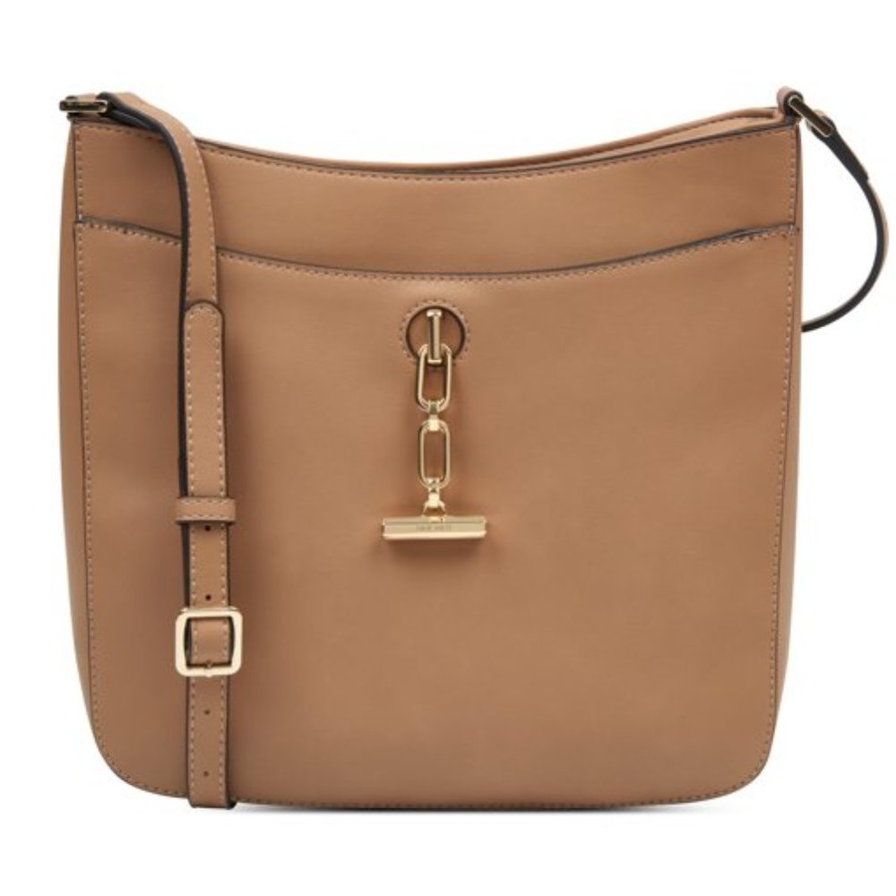 RARE Nine West Women's Rumena Levy Crossbody Cross Body Bag - Dark Wheat